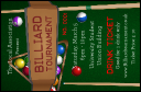 Billiard Tournament Drink Ticket with 12 lines of customisable text.