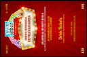 Bingo Bonanza Extravaganza Drink Ticket with secure numbering and snazzy design.
