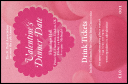 Valentine's Dinner Date Drink Ticket has unique numbering and space for voucher details.