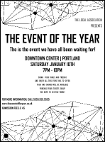 All Purpose Geometric Black and White Flyer with easy-to-customise text.