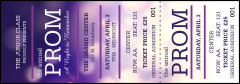 Abstract Lights Reserved Event Ticket