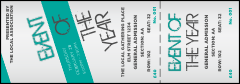 All Purpose Modern Reserved Event Ticket