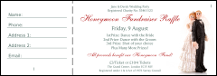 Vintage Bride and Groom Raffle Ticket