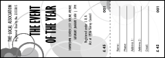 All Purpose Circles Black and White Raffle Ticket