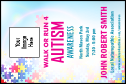 Autism Awareness Economy Event Badge with space to upload one image.