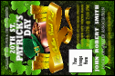 St. Patrick's Day Party Economy Event Badge with image upload.