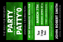 St Patricks Day Plaid Economy Event Badge with logo upload.