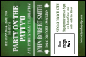 St Patrick's Day Shamrock Economy Event Badge with 1 spot to upload a logo or image.