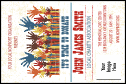 Fundraising Hands Economy Event Badge. Affordable event badge template with many options to personalize to your event. Colorful, uplifting design.