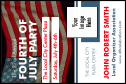 Fourth of July Economy Event Badge with 8 lines of customizable text.