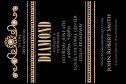 Tailor this tony black and gold ticket badge template to suit your event. 12 lines of text fields for event details. Upload sponsor or charity logos.
