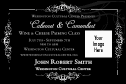 Black Tie Gala 2 Economy Event Badge with image upload and unique numbering.