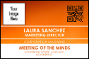 A Conference Series: Abstract Orange Economy Event Badge in white and orange