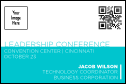 A Conference Series: Modern Blue Economy Event Badge with image upload and QR code