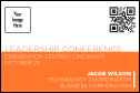 A clean, simple Conference Series: Modern Orange Economy Event Badge