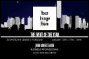 An urban Conference Series: All Purpose Night Skyline Economy Event Badge