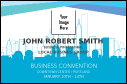 Conference Series: All Purpose Blue Skyline Economy Event Badge