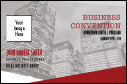 Conference Series: All Purpose Grey Buildings Economy Event Badge with room for photo ID