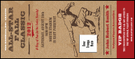All-Star Retro Baseball VIP Event Badge Large with space for one custom image.