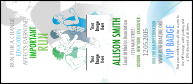 Run for a Cause (Blue-Green) VIP Event Badge Large with 16 text fields for event details.