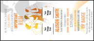 Run for a Cause (Yellow) VIP Event Badge Large