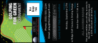 Golf Water Hazard VIP Event Badge Large with two image uploads and abstract graphics.