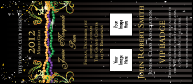 Mardi Gras Prom VIP Event Badge Large with 2 image uploads