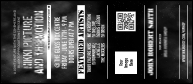 Galaxy Hip Hop Black and White VIP Event Badge Large with image upload and unique ticket barcoding.