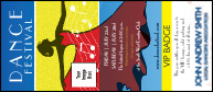 Dance Festival VIP Event Badge Large with custom image upload.