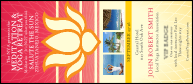 Lotus Flower VIP Event Badge Large with 3 image uploads.