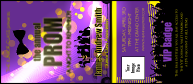 Prom Limo 2 VIP Event Badge Large with 14 lines of customizable text.