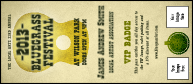 Banjo and Guitar VIP Event Badge Large with two image uploads.