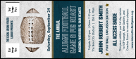 Football Blue VIP Event Badge Large. Tailor VIP badge template to your event in minutes. One day order processing. Fast shipping, professional printing.