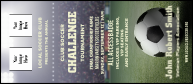 Soccer stadium VIP Event Badge Large with two image upload spots.
