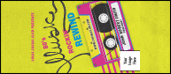 80s Music Club VIP Event Badge Large with image upload.