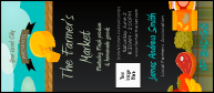Organize your farm-to-table event’s notable guests with a custom VIP badge. Design features a chalkboard upon which the day’s details are listed.