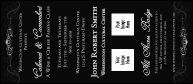 Black Tie Gala 2 VIP Event Badge Large with 2 image uploads.