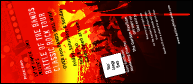 Rock Concert Red VIP Event Badge Large with ticket barcoding and image upload.
