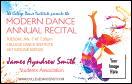 Modern Dance VIP Event Badge Medium with vivid colors and 9 text lines.