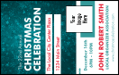 Holiday Snowflake VIP Event Badge Medium with image upload and festive, frosty design.