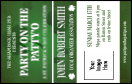 St Patrick's Day Shamrock VIP Event Badge Medium with 12 text lines for event details.