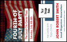 Fourth of July VIP Event Badge Medium with logo upload and 8 text lines for event info.