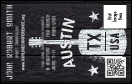 Austin Music VIP Event Badge Medium with ticket barcoding.
