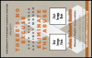 White Ribbon VIP Event Badge Medium with modern design and unique barcoding.