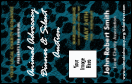 Animal Print VIP Event Badge Medium with twelve lines of customizable text.