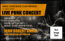 Punk Rock VIP Event Badge Medium with image upload.
