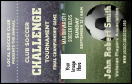 Soccer stadium VIP Event Badge Medium with matching event kit.