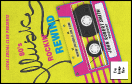 80s Music Club VIP Event Badge Medium with unique barcoding and image upload.