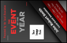 Red and Silver VIP Event Badge Medium with image upload and 10 text fields.