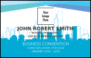 Conference Series: All Purpose Blue Skyline VIP Event Badge Medium